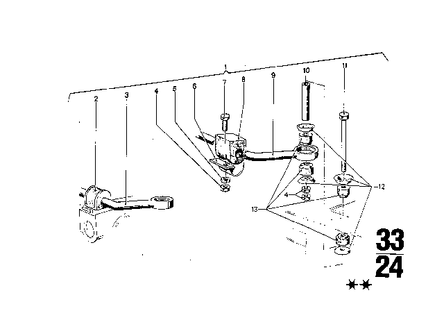 1973 BMW Bavaria Stabilizer Diagram 2