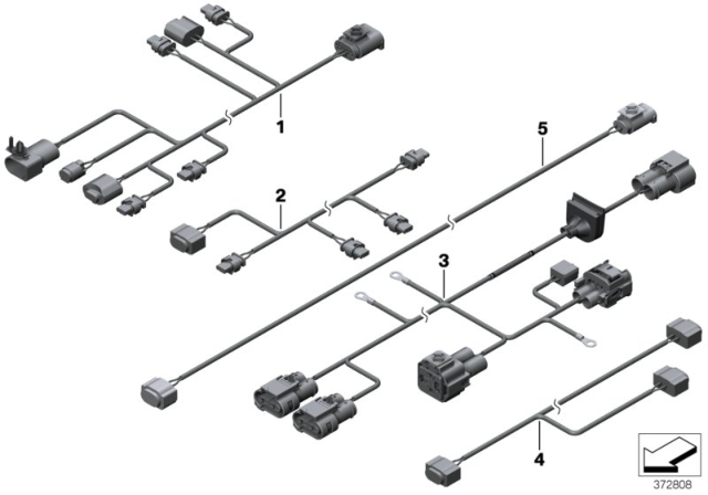 2014 BMW X3 Various Additional Wiring Sets Diagram 1