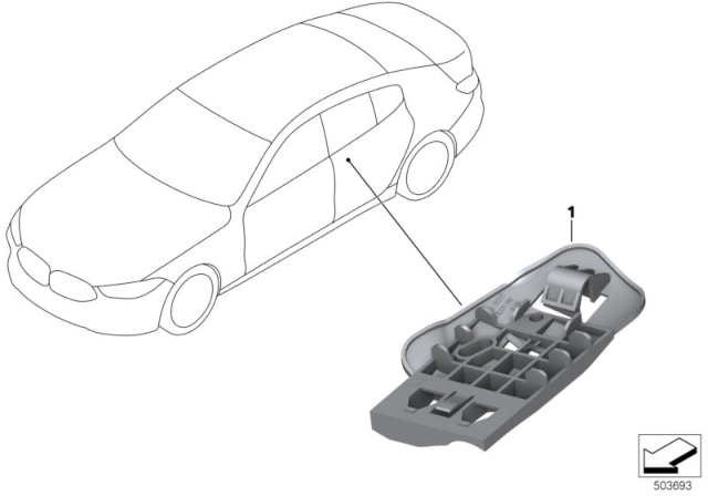 2020 BMW 840i Gran Coupe Control Unit Holder Seat Heating Diagram