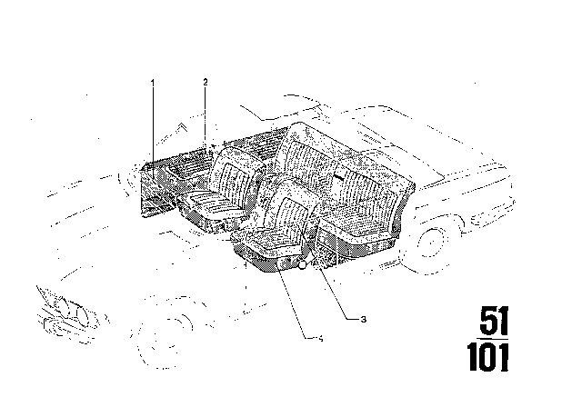 1971 BMW 2800CS Upholstery Fabrics, Imit.Leather, Leather Diagram
