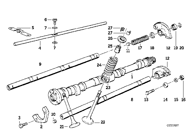 1984 BMW 318i Guide Diagram for 11311427307