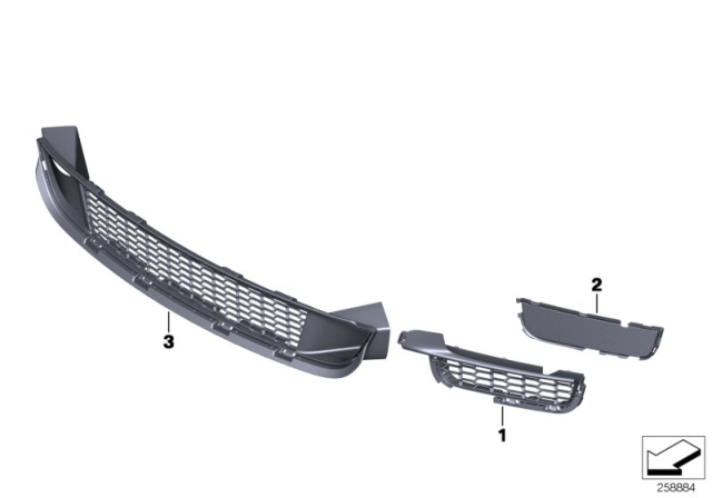 2015 BMW 650i M Trim Panel, Trim Elements Diagram