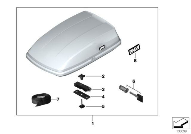 2009 BMW 328i xDrive Roof Box Diagram 4