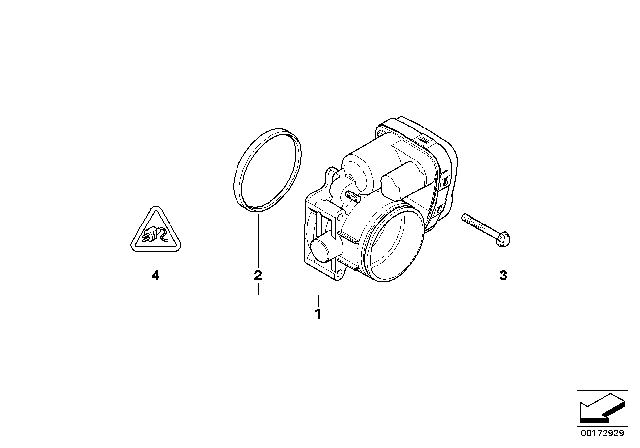 2004 BMW 525i Throttle Housing Assy Diagram