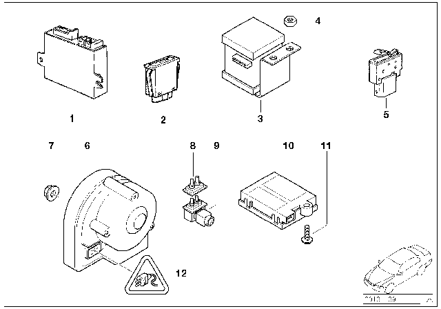 1997 BMW Z3 Alarm System Diagram