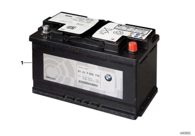 2020 BMW 330i Original BMW Battery Diagram