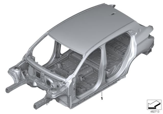 2018 BMW X2 Body Skeleton Diagram