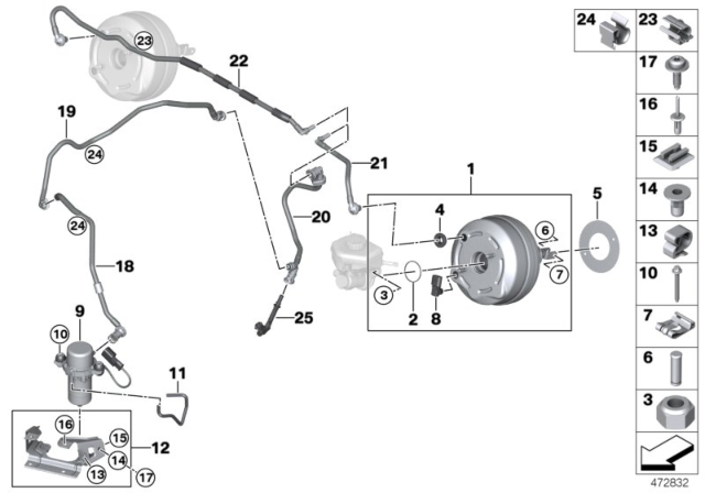 2017 BMW 330e Discharge Hose Diagram for 34336868062