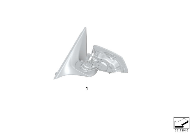 2008 BMW 650i Outside Mirror Diagram 4