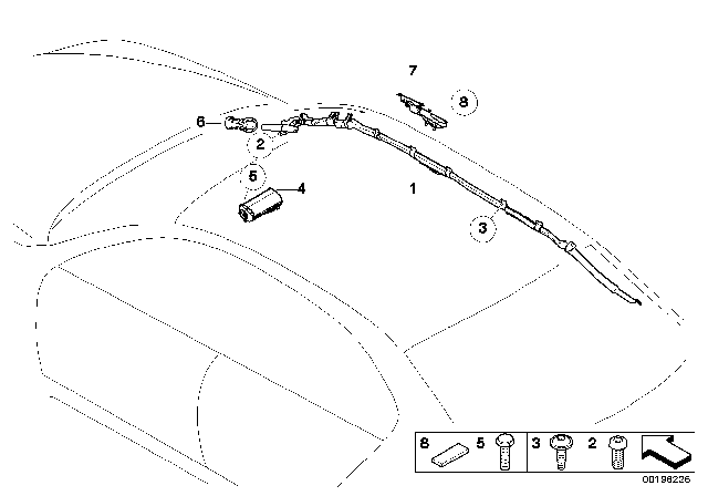 2004 BMW 530i Air Bag Diagram 1