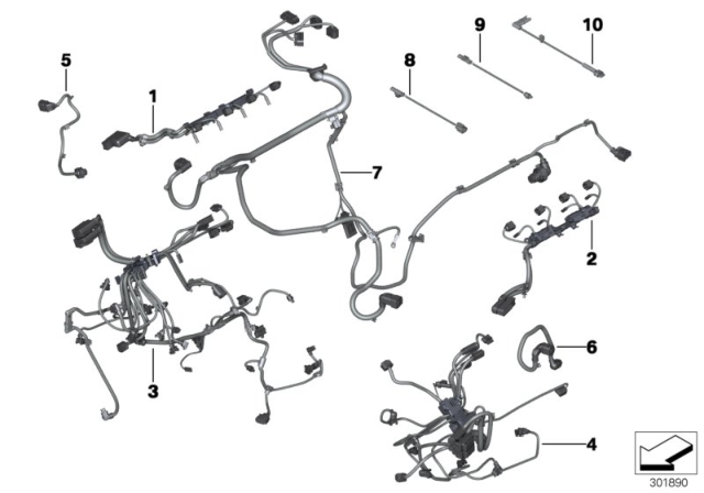 2013 BMW 650i Engine Wiring Harness Diagram