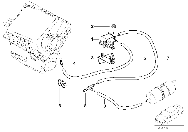 2002 BMW X5 Vacuum Control, Choke Diagram