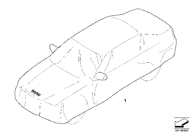 2008 BMW M3 Indoor Car Cover Diagram