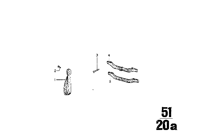 1969 BMW 2500 Handle Diagram