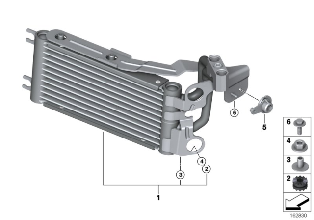 2012 BMW M3 Oil Cooler, In Wheel Arch Diagram