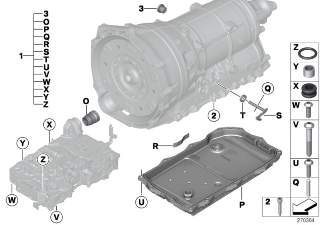 2015 BMW Alpina B6 xDrive Gran Coupe Selector Shaft (GA8HP70Z) Diagram