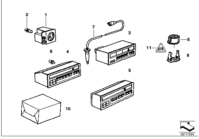 1997 BMW M3 Additional Information Instruments Diagram