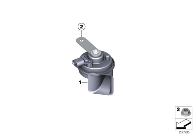 2013 BMW X5 Horn Diagram