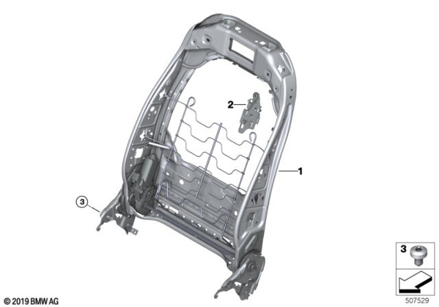 2020 BMW M8 CONNECTOR PLATE, NECK WARMER Diagram for 52106992453