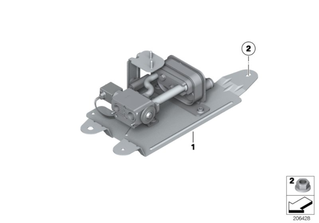 2011 BMW X6 Electrical Parts, Battery Cooling Diagram