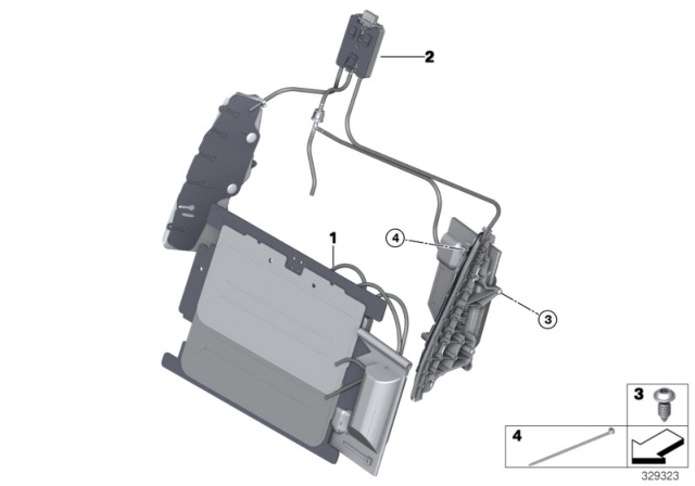 2014 BMW 428i xDrive Seat, Front, Lumbar Diagram