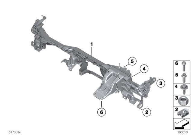 2009 BMW Z4 Carrier Instrument Panel Diagram