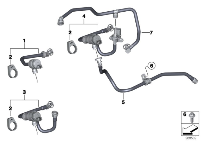 2014 BMW 335i GT xDrive Fuel Tank Breather Valve Diagram