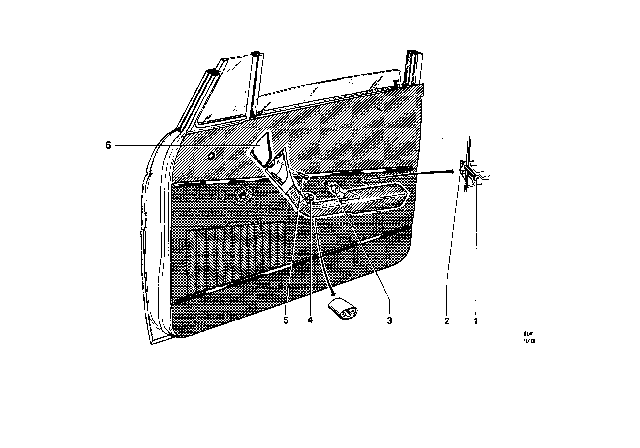 1969 BMW 2000 Glazing Diagram 8