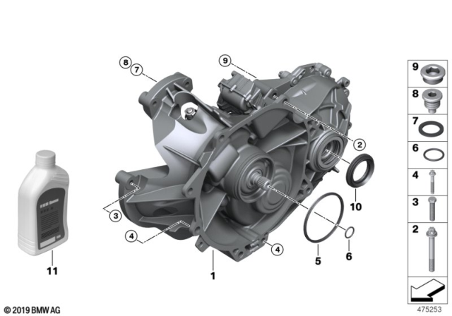 2018 BMW i3s Electric Gearbox / Mounting Diagram 2