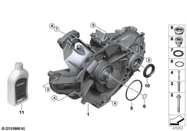 2017 BMW i3 Gasket Ring Diagram for 27217621234