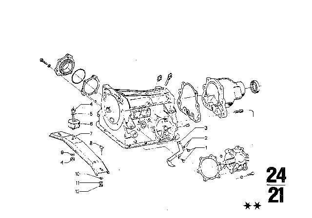 1975 BMW 3.0Si Housing & Attaching Parts (Bw 65) Diagram 4