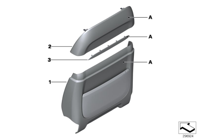 2015 BMW 750i xDrive Individual Rear Panel Diagram