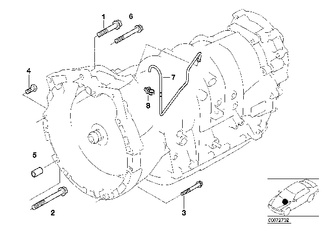 2004 BMW X5 Gearbox Mounting Diagram