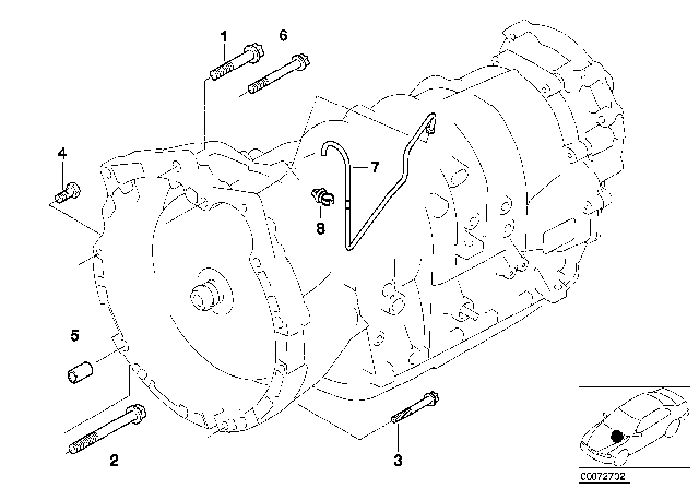 2003 BMW X5 Gearbox Mounting Diagram