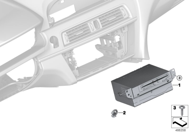 2018 BMW 640i xDrive Headunit High 2 Diagram for 65126833452