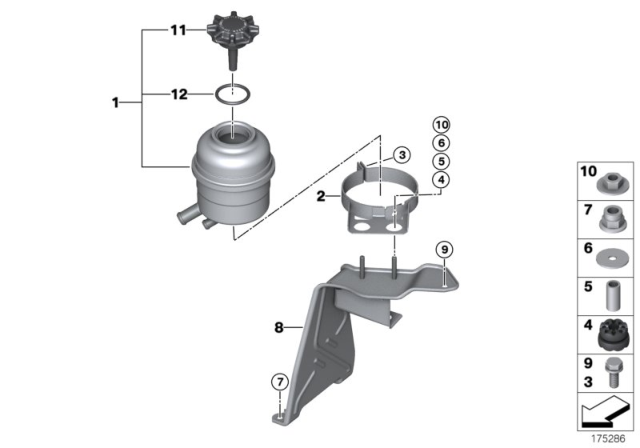 2010 BMW 135i Oil Carrier / Single Parts Diagram