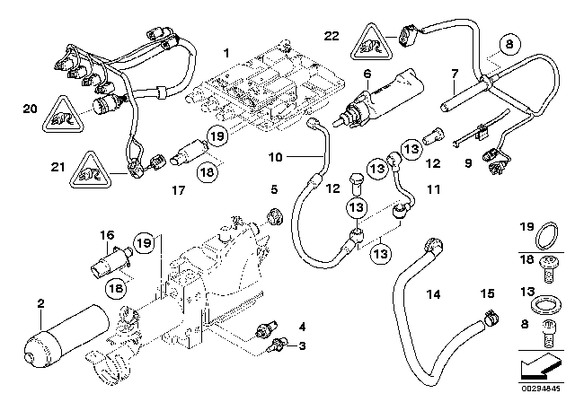 2006 BMW M6 Torx Screw Diagram for 61257621147