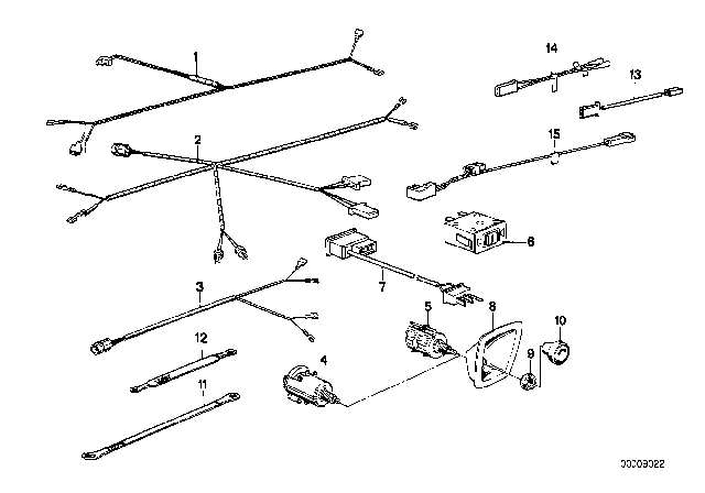 1982 BMW 633CSi Earth Strap For Rocker Cover Diagram for 65311364692