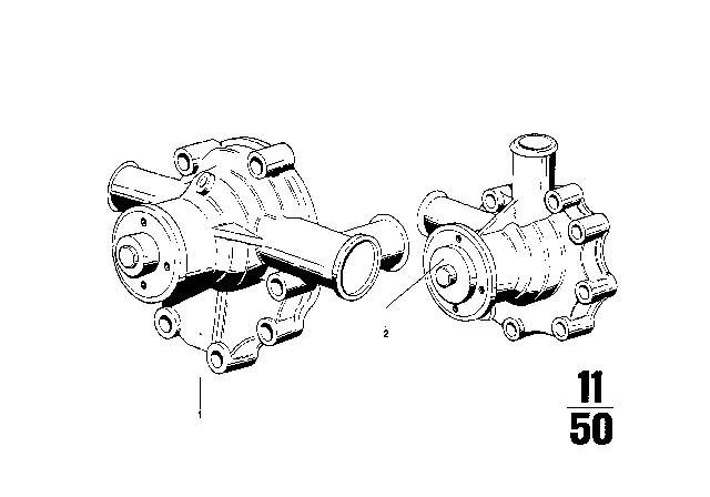 1971 BMW 2002 Water Pump Diagram 1