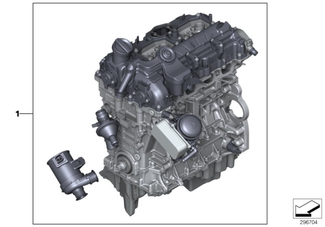 2015 BMW 328i xDrive Short Engine Diagram