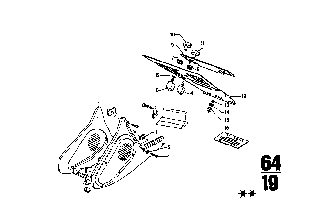 1972 BMW 3.0CS Temperature Switch Diagram for 64511386318