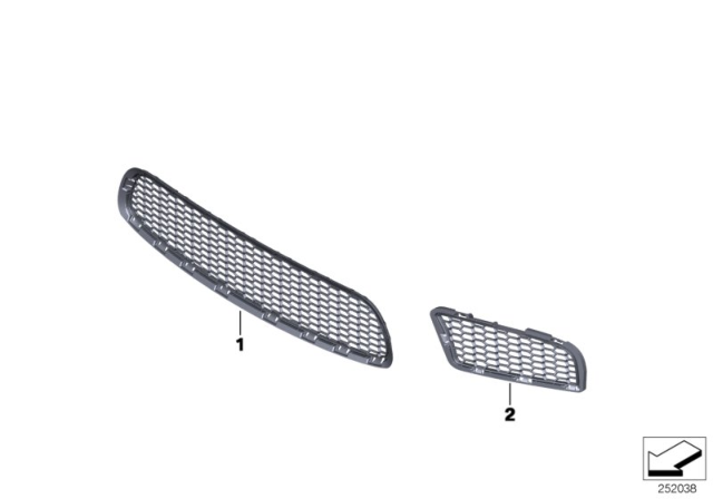 2013 BMW M5 M Trim Panel, Trim Elements Diagram 2