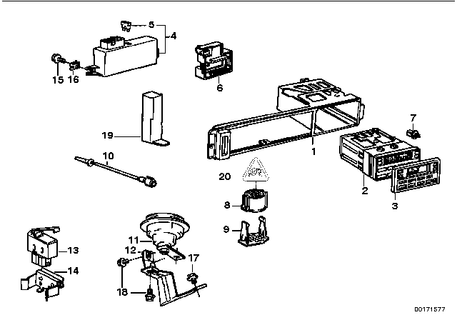 1994 BMW 740i On-Board Computer Diagram