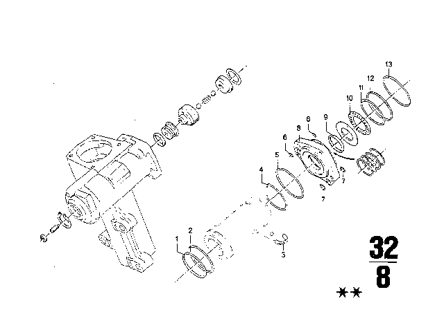 1976 BMW 3.0Si Hydro Steering Box Diagram 3