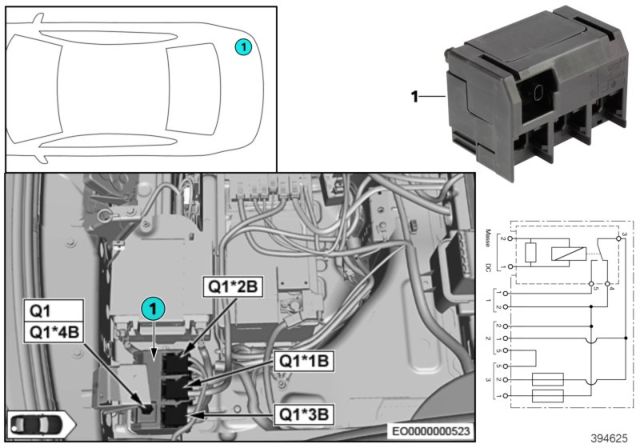 2010 BMW 550i GT Relay, Isolation Diagram