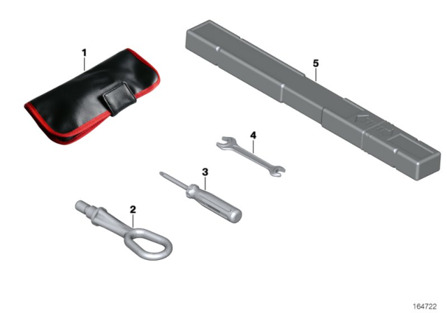 2011 BMW Z4 Tool Kit / Lifting Jack Diagram