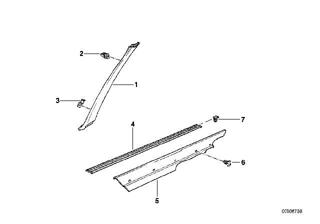 1990 BMW 325i Clamp Diagram for 51471926293