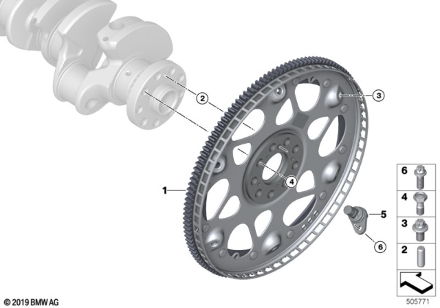 2020 BMW M5 Flywheel Diagram