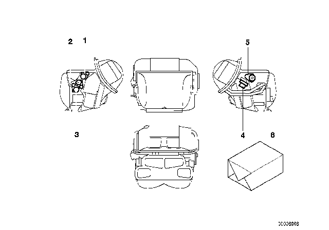 1993 BMW 325i Actuator For Automatic Air Condition Diagram