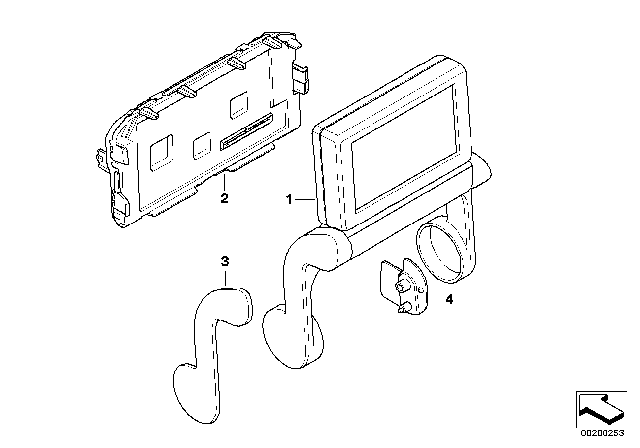 2003 BMW 745i Rear Compartment Monitor Diagram